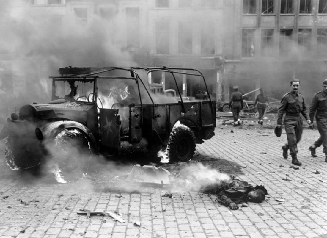 A River Dark — wartime scene from the WWII thriller film